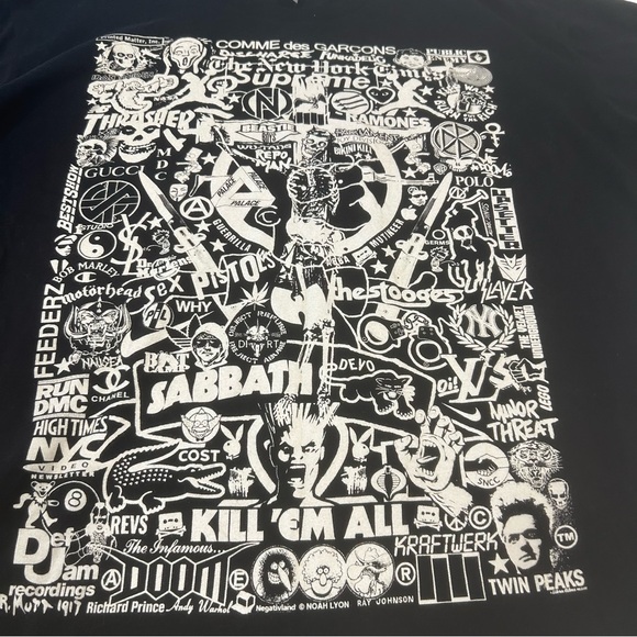 Next level apparel t shirt mens size XL black w/white graphic grunge punk skater - Picture 7 of 16